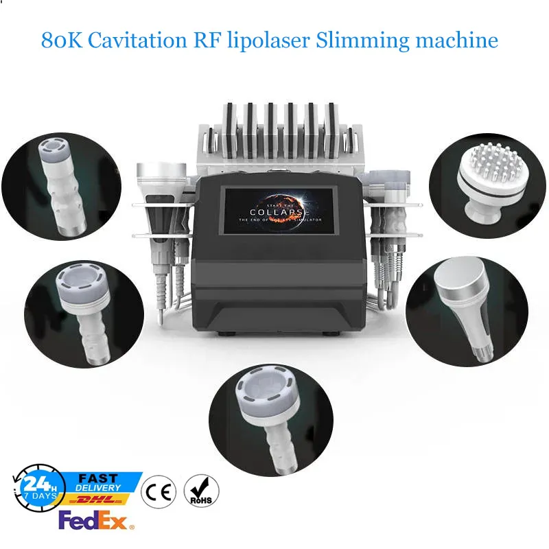 Multifunction 7 in 1 fat loss vacuum cavitation body slimming Cavitation Slim Machine used salon equipment