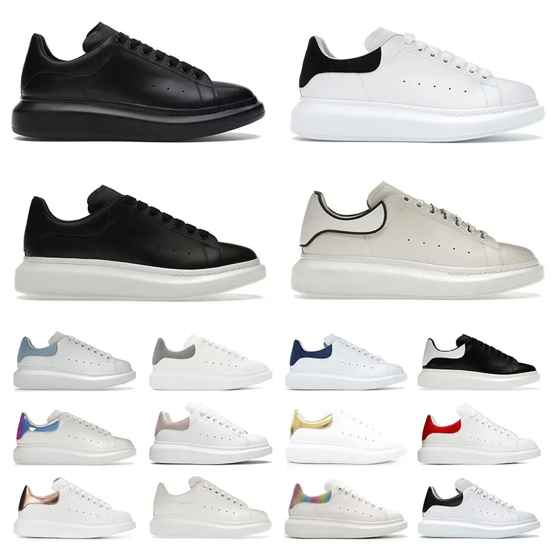 Gratis fraktskor designer skor tallrik-forme sneakers män kvinnor plattform casual svart mocka läder röd grön grå lyxsko kvinna utomhus mens tainers