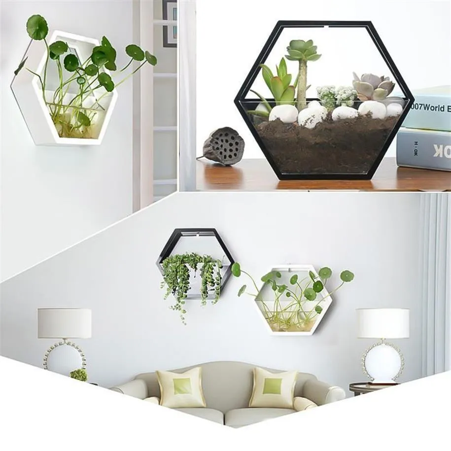 Wall Mounted Hanging Plant Pot Balcony Planter Basket Flower Garden Hanging Scindapsus Planter Supply Plants Racks Home Decor Y200295D