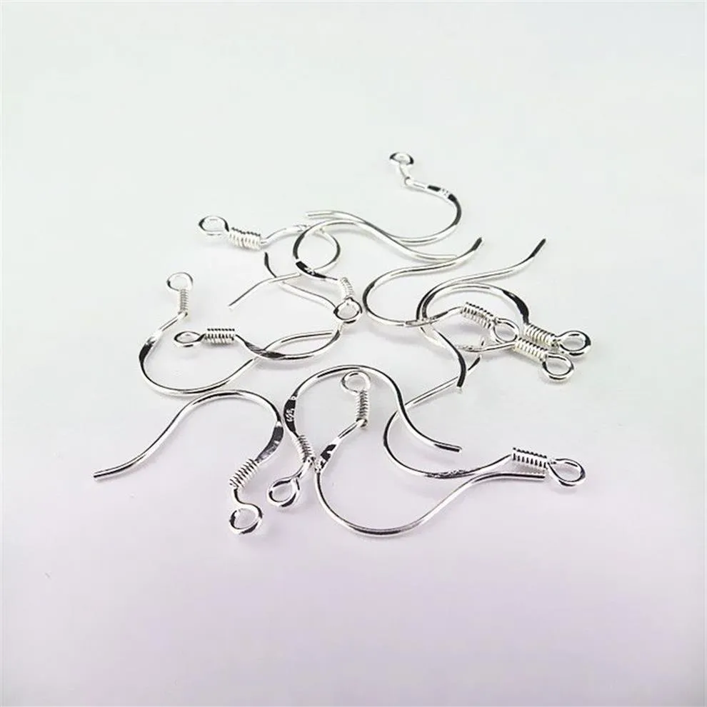 925 Silver Polish Earring Finding French Ear Wire Hook STERLING SILVER French HOOKS 925 EarWires Ear289I