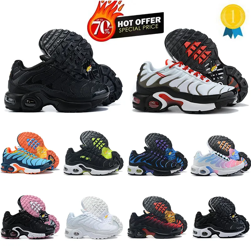 Hot TN2 Kids Sports Runner Scarpe per bambini Sport Sports Boy and Girls Trainer TN Sneaker Classic Sneakers per bambini atletici all'aperto EUR 28-35 EUR