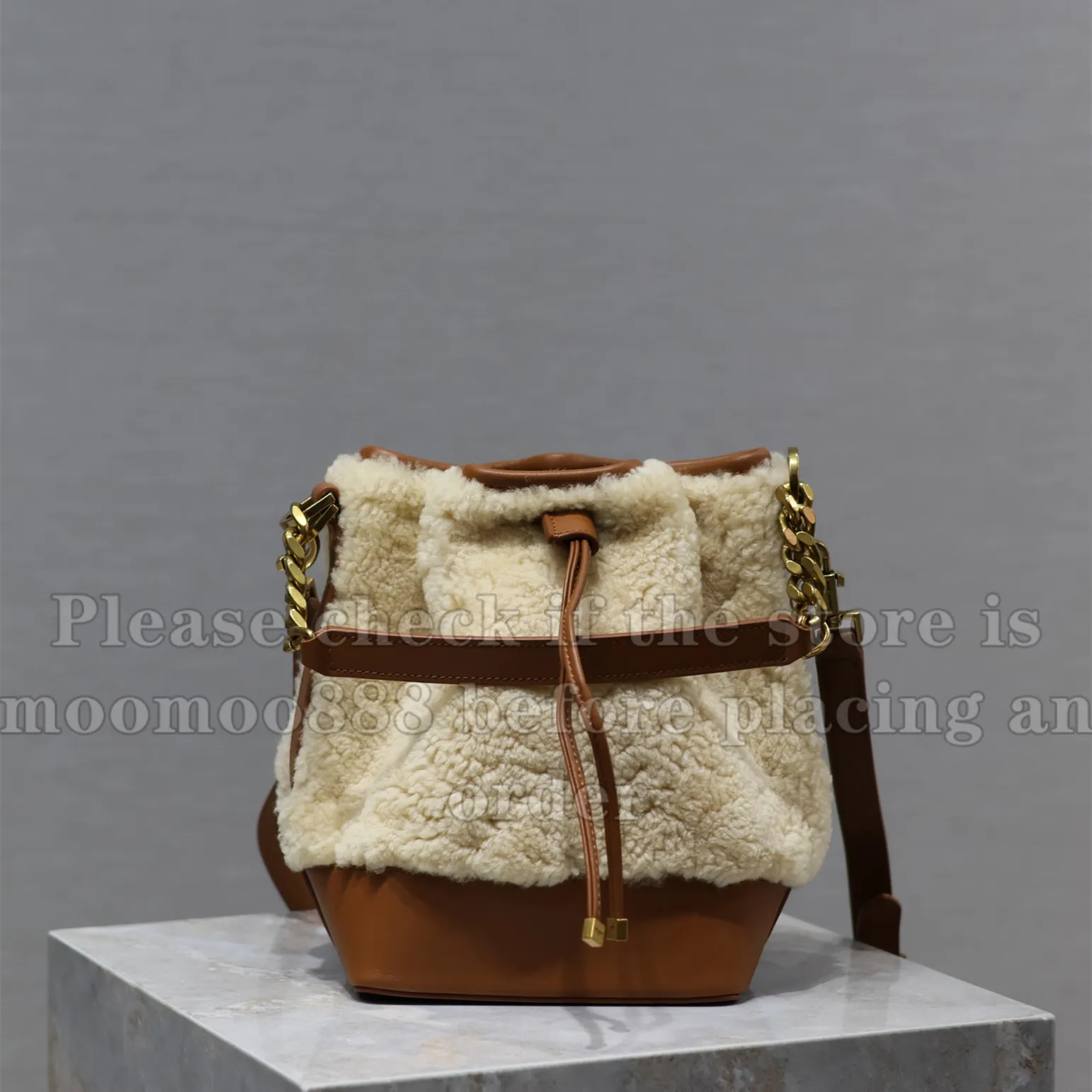 12a całkowicie nowa lustrzana wysoka projektowa designer Mała Emmanuelle Burcket Bag damska Shearling oryginalne skórzane torby luksusowe torebki pikowane torebka na ramię z pudełkiem z pudełkiem