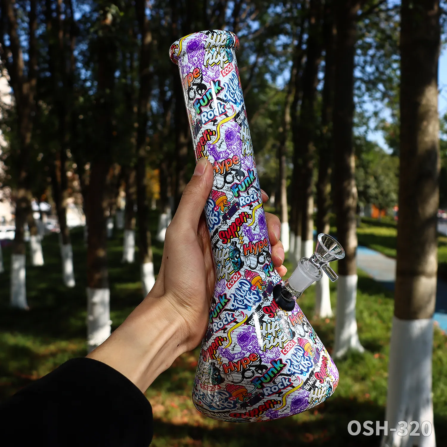 225mm Su Borusu Mini Sigara Pot Suluboya Akrilik 22.5mm Cam Pompa Popüler tütün nargile bongs sigara aksesuarı