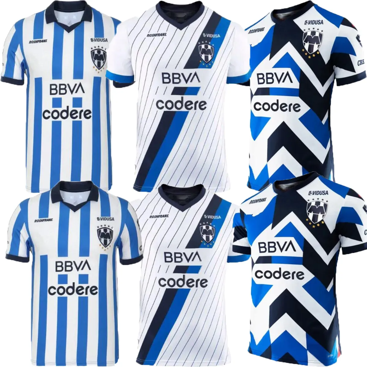 S-4XL LIGA MX RAYADOS MONTERREY Maglie da calcio CANALES R.Funes 2023 2024 casa lontano 3a edizione Mori M.MEZA 23 24 Maglia da calcio in jersey uomo della Lega messicana