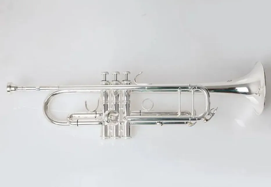 Stradivarius Top Trumpet TR600 음악 악기 BB 트럼펫 골드 도금 전문 학년 음악 무료