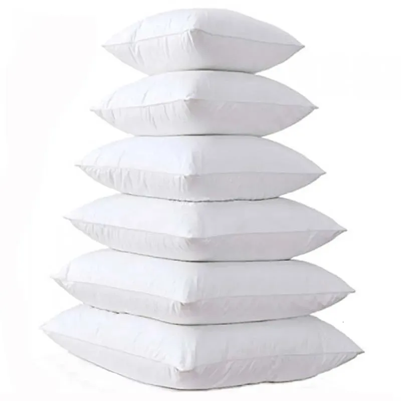 Travesseiro almofada para casa enchimento interno algodão acolchoado núcleo para sofá carro inserção macia 141618202224 polegadas 231205