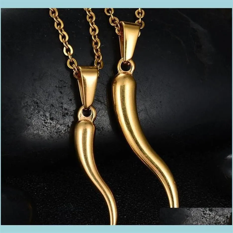 Sterling Silver Italian Horn Pendant – Parkville Jewelers