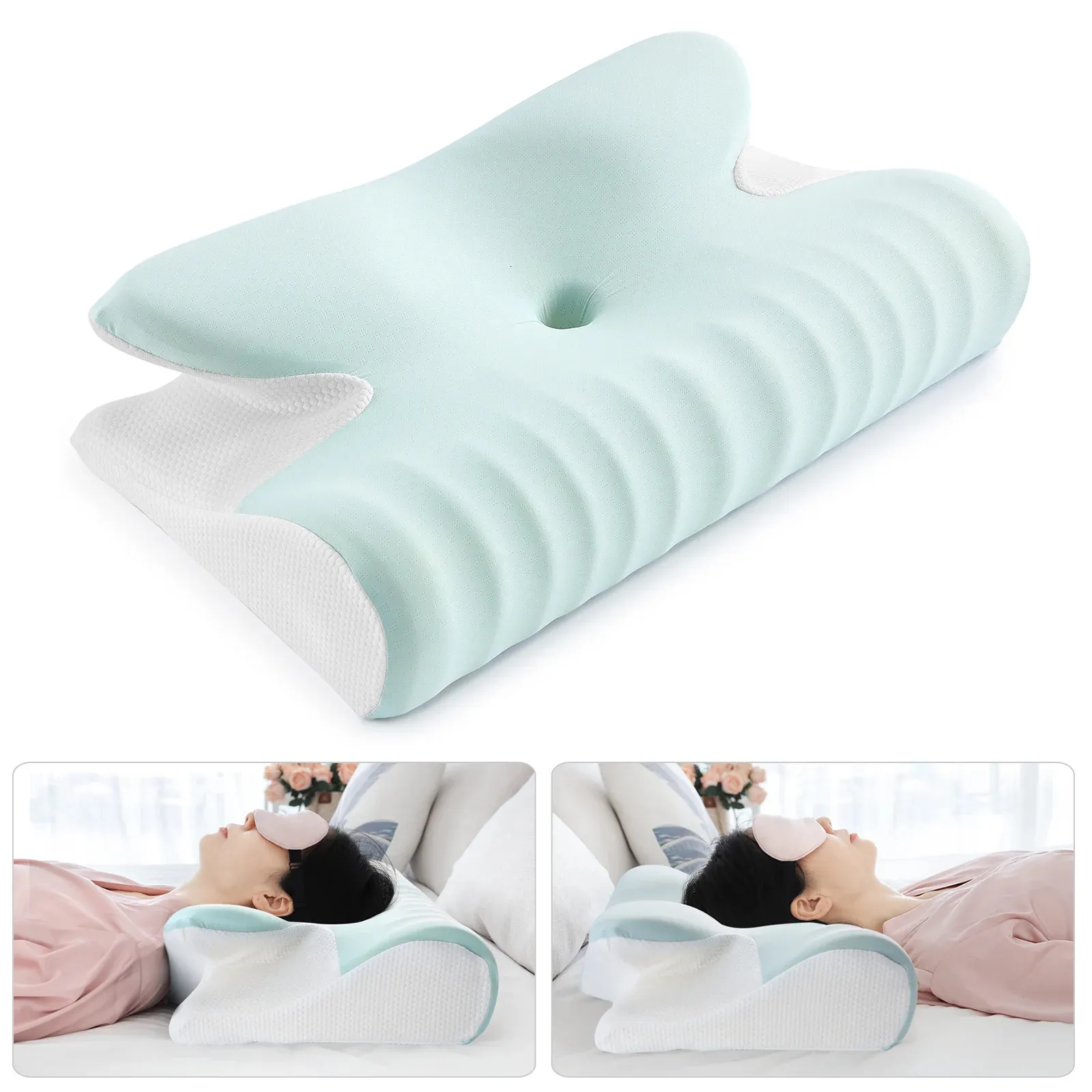 Almohada Memoria Espuma Cama Para Dormir Ortopedica Rebote Lento Mariposa En Forma De Dolor De Cuello Relajacion Suave Camilla Cervical 231205 De 36 31 DHgate