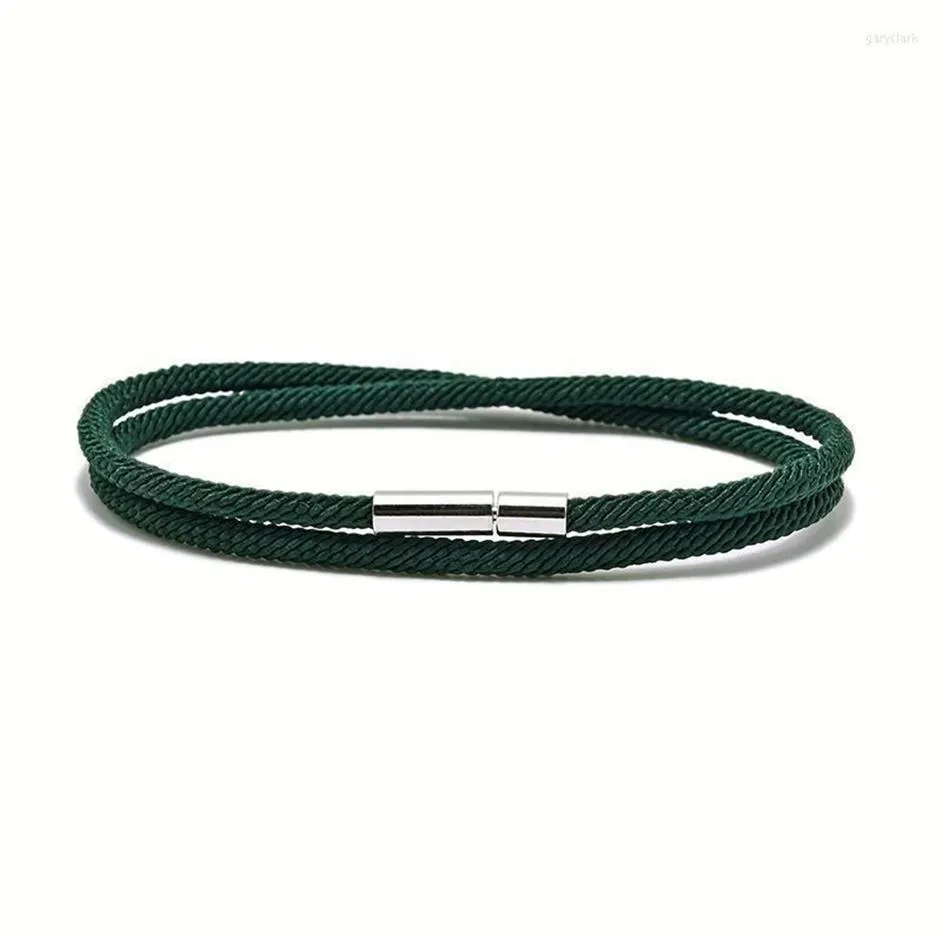 Catena a maglie minimalista uomo braccialetto colorato Milano corda braslet nero rosso filo braclet yoga meditazione gioielli regalo per il fidanzato2467