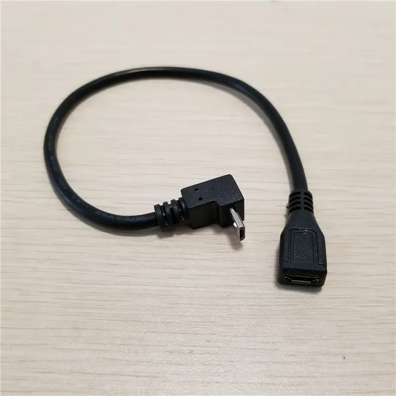 UP-Richtungswinkel 90 Grad Micro B 5pin 5p USB-Stecker auf Buchse Datenkabel 25 cm