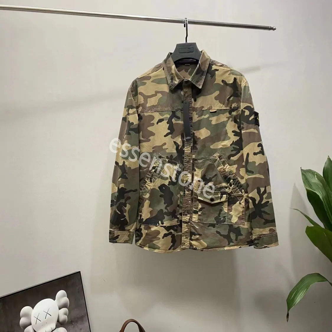Designer camouflage shop jacket