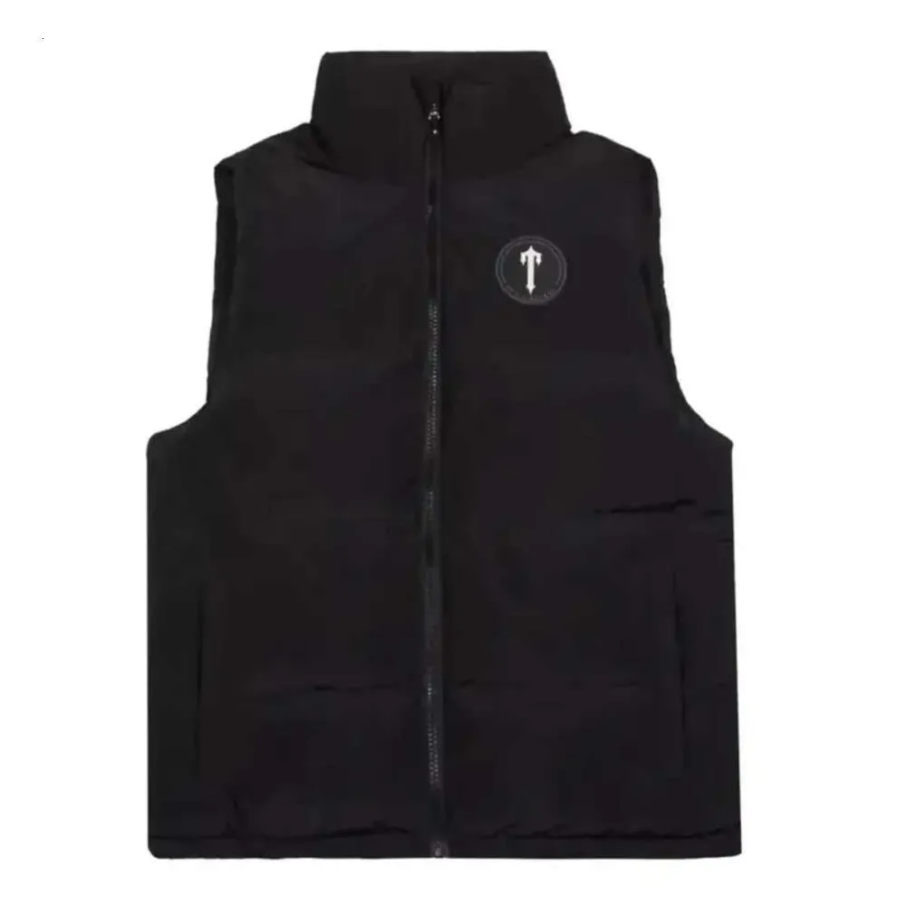 Gilets d'hiver hommes hauts sans manche vestes Trapstar T Badge Gilet 2023 broderie femmes costumes courts haute rue vêtements chauds 688sss