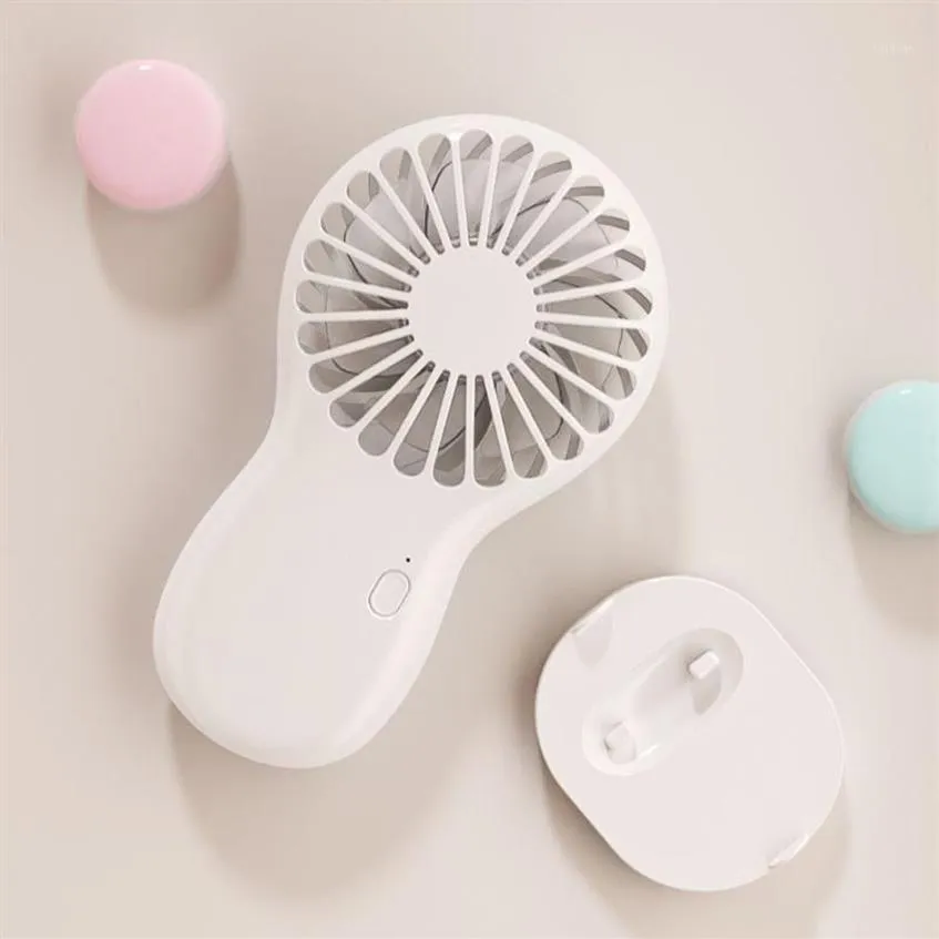 Ventilatori elettrici Ricaricabile Mini Ventilatore tascabile portatile Supporto per telefono Aria fredda Tenuto in mano Dispositivo di raffreddamento da viaggio Raffreddamento per ufficio all'aperto Home1327R