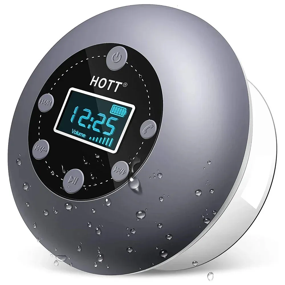 S602 Radio de ducha portátil Bluetooth 5.0 Altavoz, baño