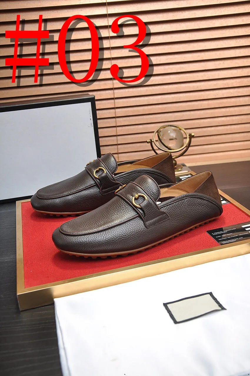 40Model 2023 Nya parskor Kvinna Fashion Casual Shoes äkta läder loafers Moccasins Slip On Men Flats Driving Shoes Luxury Brand