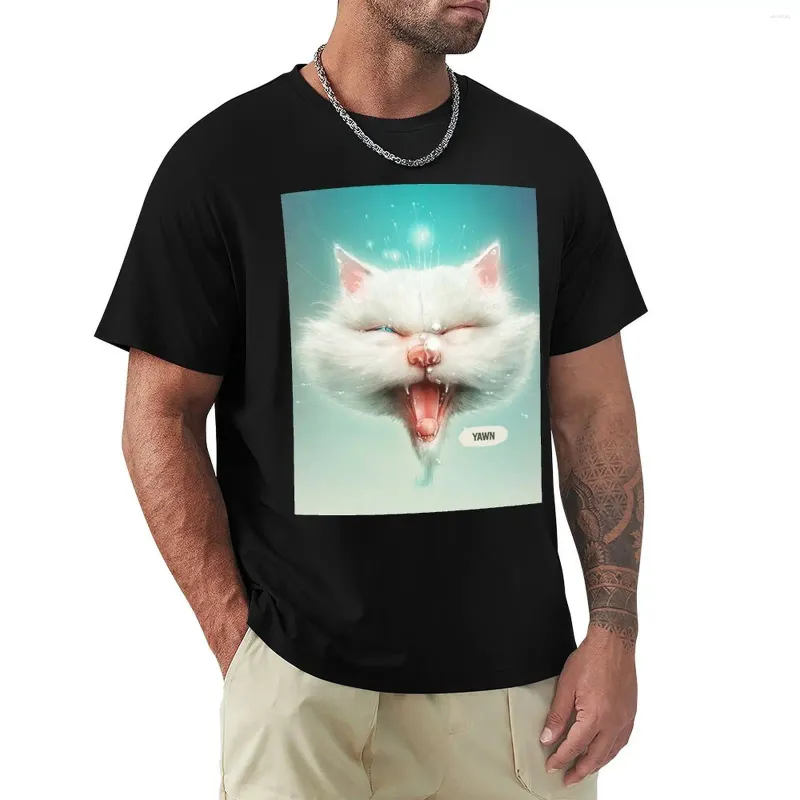 Herrpolos The Water Kitty t-shirt söta toppar plus storlek herr träning skjortor