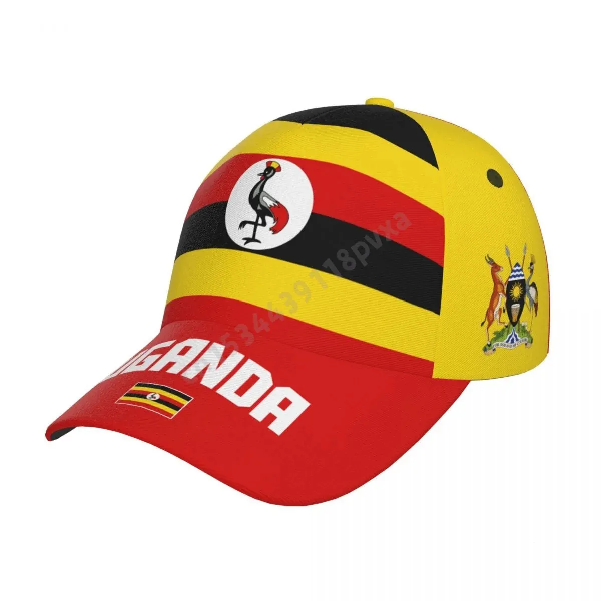 Ball Caps unisex Uganda Flag Uganda Cool Adult Baseball Cap Patriotic Hat for Baseball Soccer Fan Mężczyźni 231204