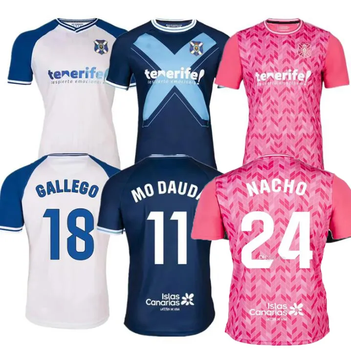 CD Teneryfe 23 24 Stulecie Kit piłkarski koszulki piłkarskie Elady Shashoua Mellot Michel Mollejo 2023 2024 CAMISETAS DE FUTBOL Koszulka piłkarska