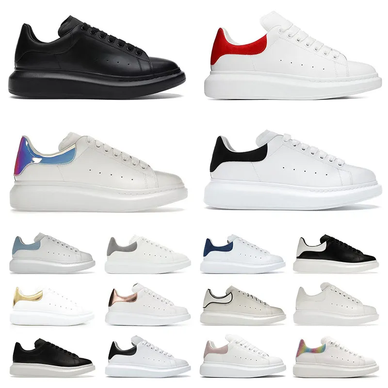 Designer skor sneakers casual plattform herrar kvinnor vit svart läder mocka lyx sko kvinna sammet lägenheter snörning chaussures de sports tränare