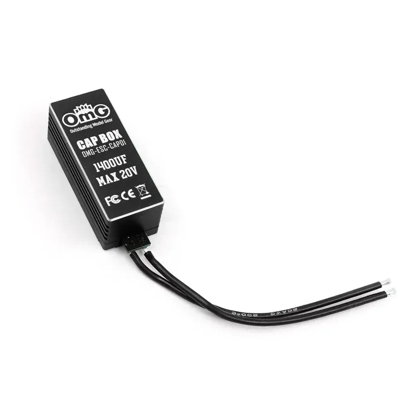 OmG ESC-CAPOI 1400uf Max 20V condensateur tout métal haute Performance Anti-Inversion Insertion ESC condensateur pour bateau Rc/pièces de voiture Rc