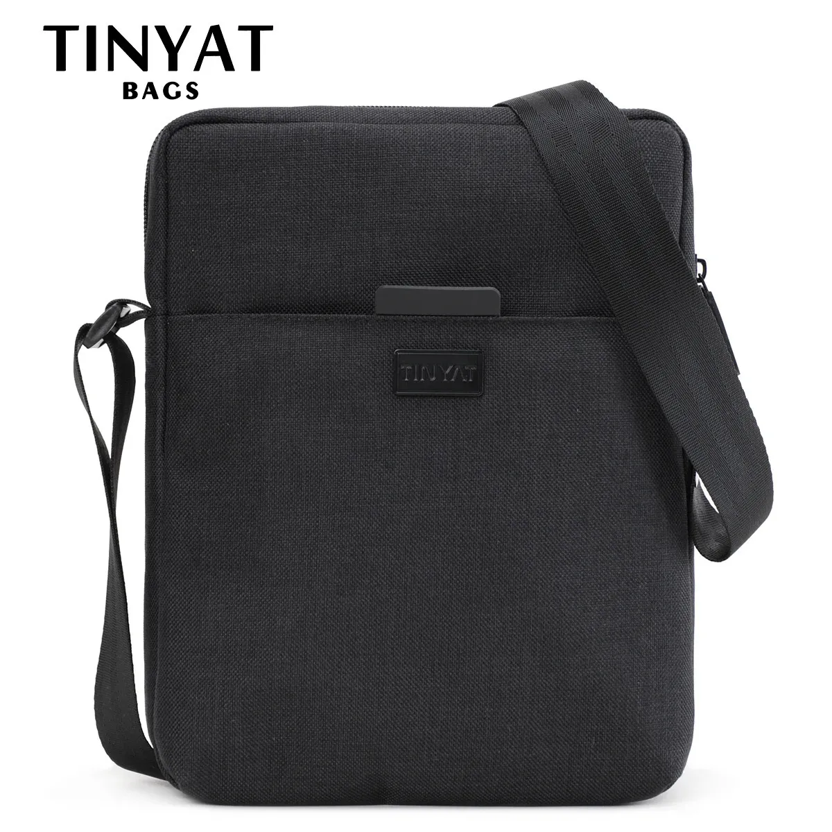 Avondtassen TINYAT Zakelijke schoudertas voor heren Werk canvas Echtgenoot Crossbodytassen Sling Bag Waterdichte herenschoudertas voor 7,9' Ipad 231204