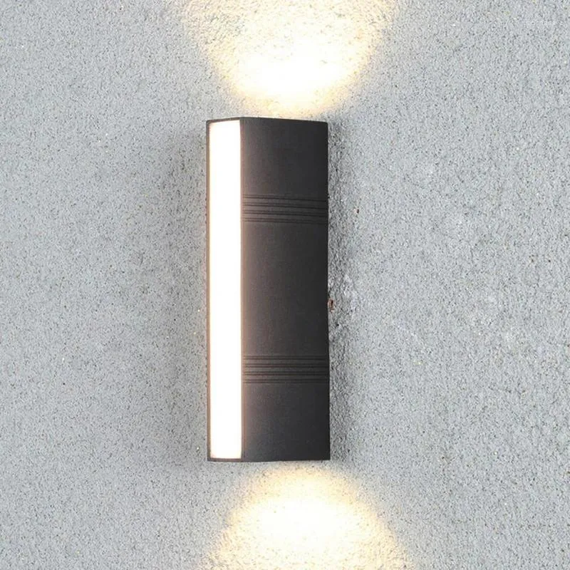 Lampa ścienna nowoczesne minimalistyczne na zewnątrz wodoodporne IP54 na taras balkonowy korytarz na zewnątrz na zewnątrz