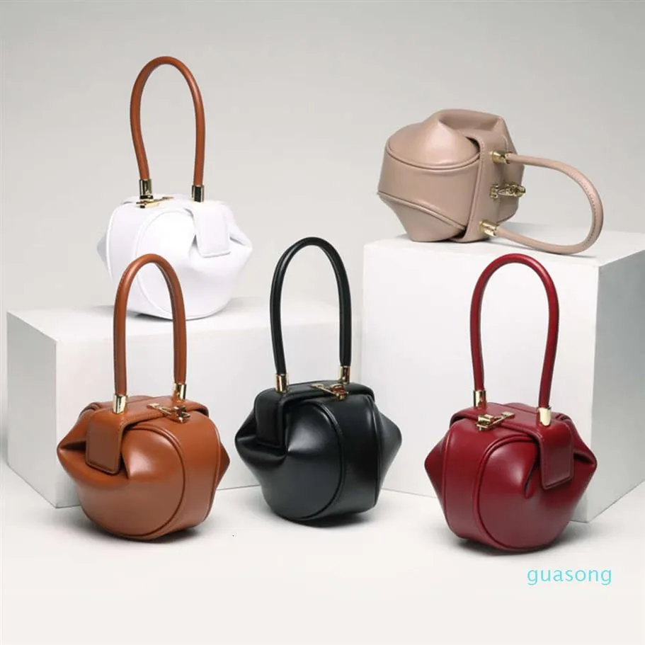 кожаная сумка женская дизайнерская сумка для меньшинств Wonton Dumpling Bag Satchel2070
