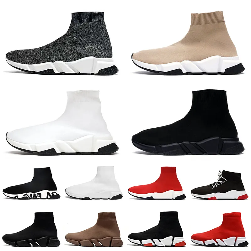 SPEED Trainer Sock Shoes Sneakers OG 17FW VINTAGE Black White Beige Mens Women Chaussette Socks Boots Dustal Tennis Tennis Shoe Dhgate