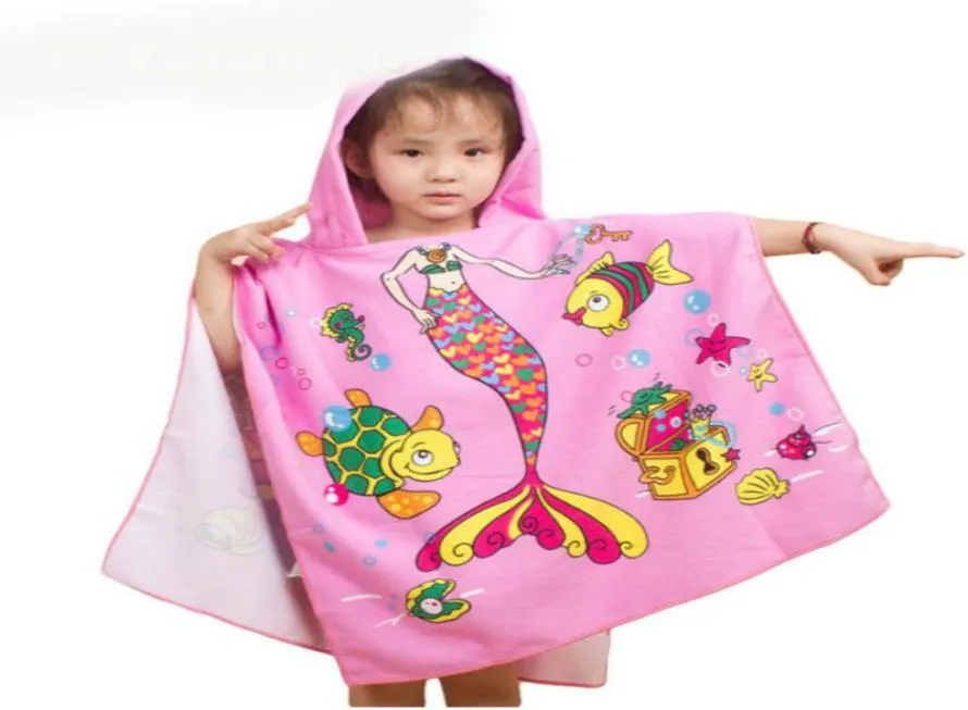 Microfiber Fabric Beach Towel 12060cm Cartoon Kids Beach Towel Easy Bibulous Towel For Children serviette de bain9083288