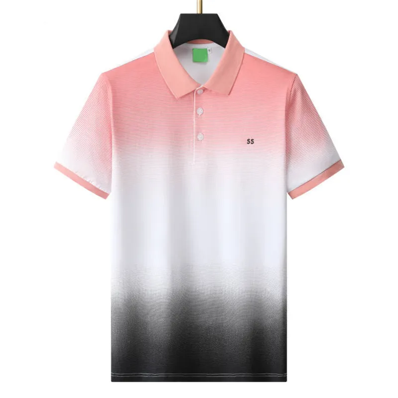 Hoge Kwaliteit Lente Luxe Mannen T-Shirt Designer Polo T-shirts High Street Borduren Kleding Mannen Merk Poloshirt hhju