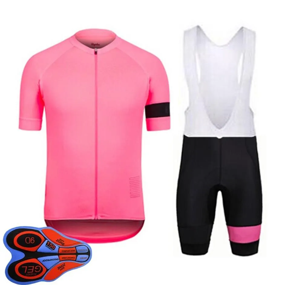 Mens Rapha Team Cycling Jersey bib shorts Conjunto de roupas de bicicleta de corrida Maillot ciclismo verão secagem rápida MTB roupas de bicicleta Sportswea220K