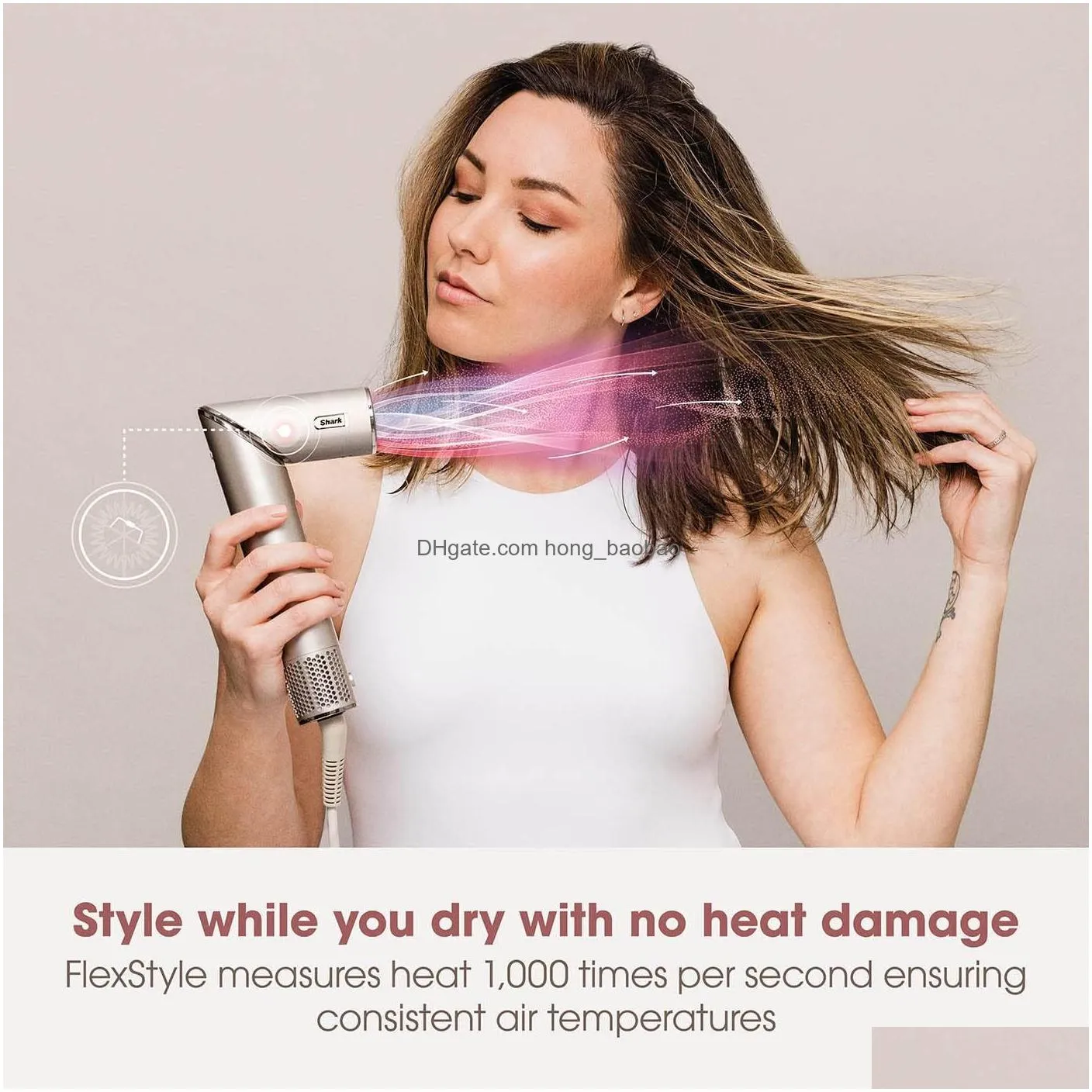 shark flexstyle 5-in-1 air styler hair dryer for straight wavy hair auto-wrap curlers in stock hair curler curling iron perfect styling tools hair air