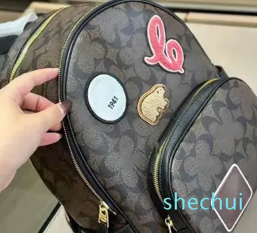 Classic Designer Backpack Leather Backpack High quality womens small black backpack Luxury Fashion Floral pattern messenger bag Luxury Travel purse
