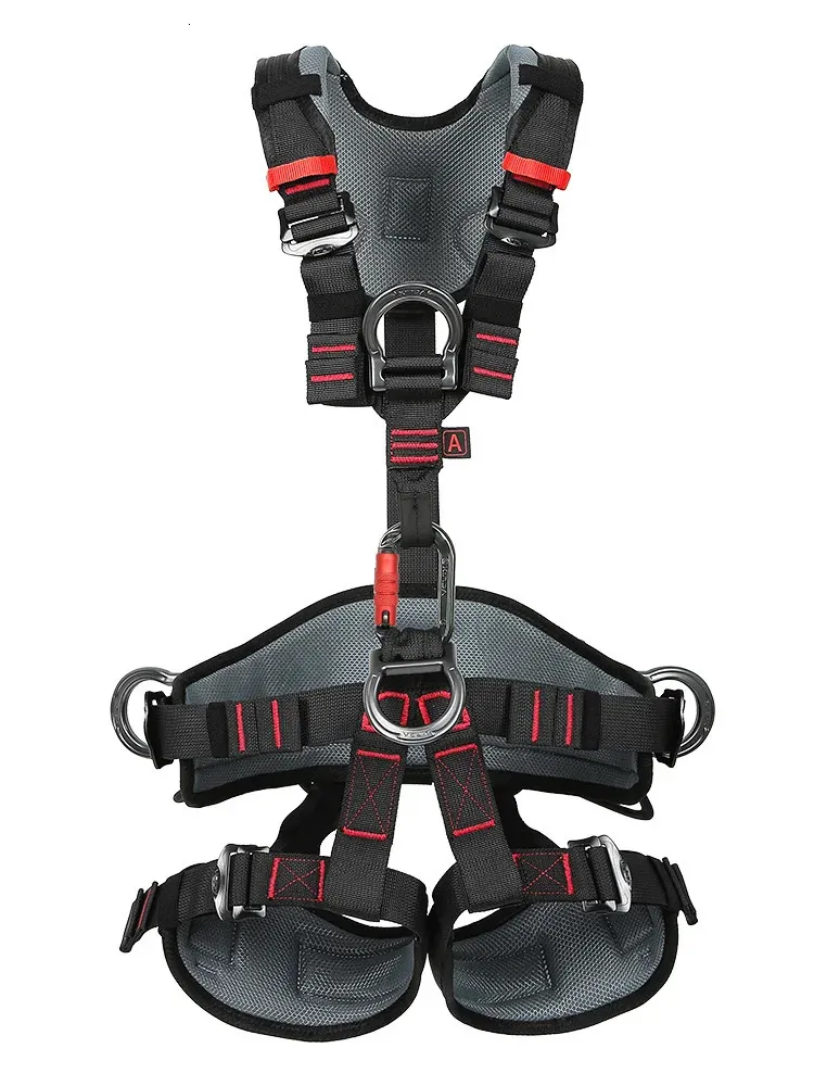Climbing Harnesses Outdoor Rock Harness Full Body Safety Belt Anti Fall Removable Gear Xinda Fivepoint Altitude Protection Equipment 231204