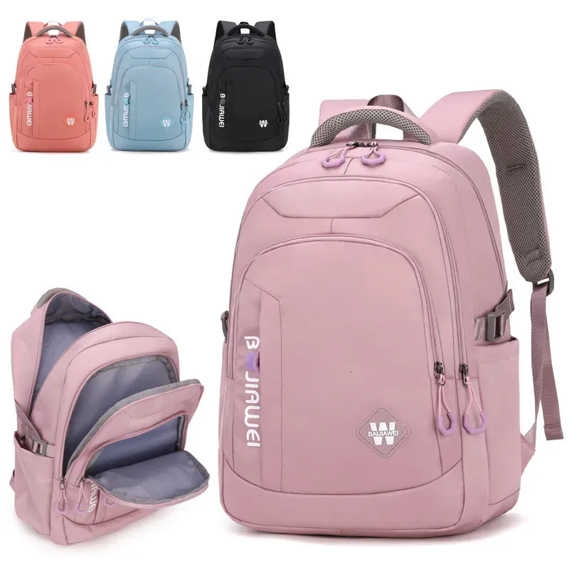 School Bags Multifunctional Women Travel Laptop Backpacks College Schoolbag For Teenage Grils Business Back packNylon School Bags mochilas 231204
