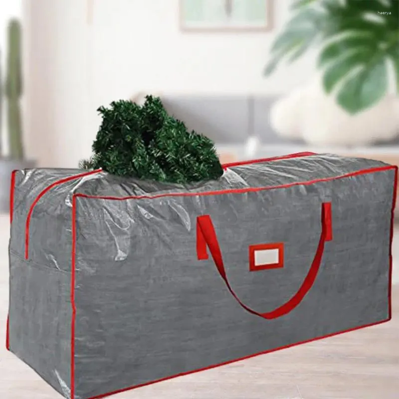 Sacs de rangement Sac d'arbre de Noël Durable avec roues Poignées Capacité Organisateur pour arbres de 9 pieds