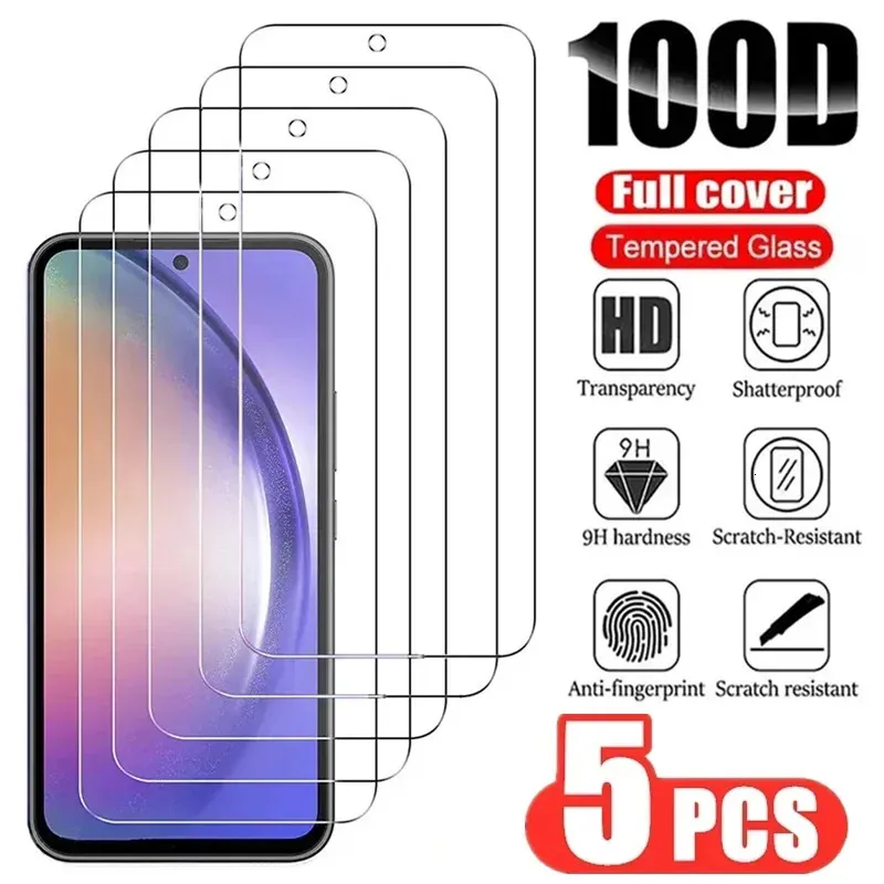 10PC Handy-Displayschutzfolien aus gehärtetem Glas für Samsung Galaxy A54 A13 A53 A34 A14 A52 A12 A33 A23 A32 A51 A52S A73 A72 A03 M12 M52 Displayschutzfolie 231205