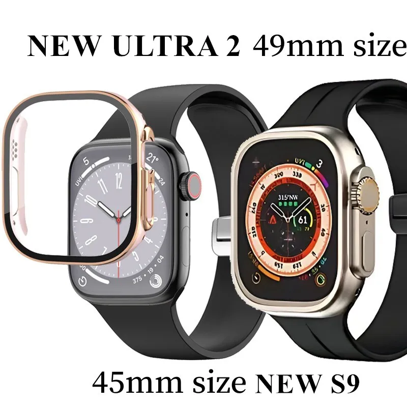 Beste voor Apple Watch Ultra 2-serie 9 45MM 49MM iWatch marineband smart watch sporthorloge draadloos opladen riemdoos Beschermhoes Snelle verzending