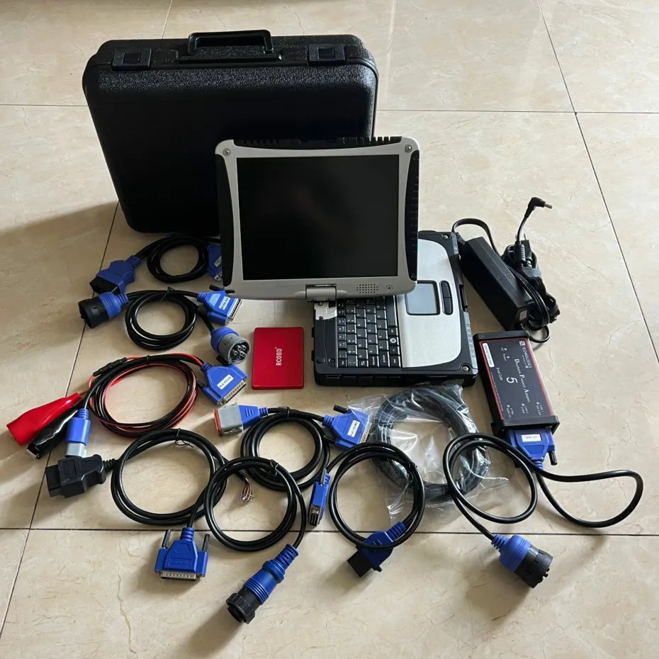 Heavy Duty Truck Diagnostic Scanner Laptop DPA5 Full System OBD Cables ...