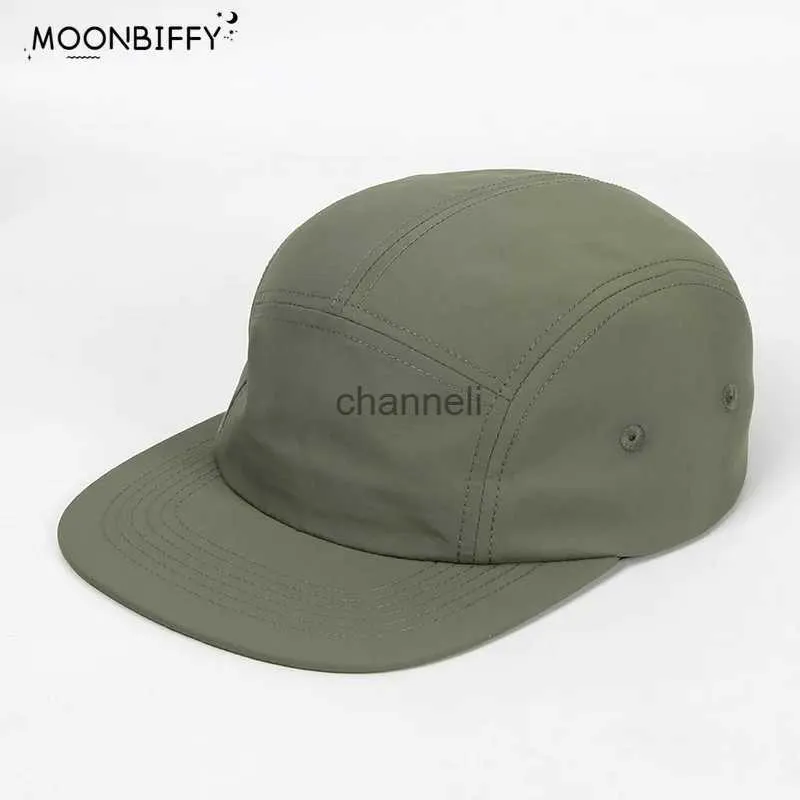 Snapbacks Quick Drying Five 5 Panel Baseball Cap Waterproof Nylon Casquette Snapback Caps Hip Hop Hats for Men Women Gorras Hombre YQ231205