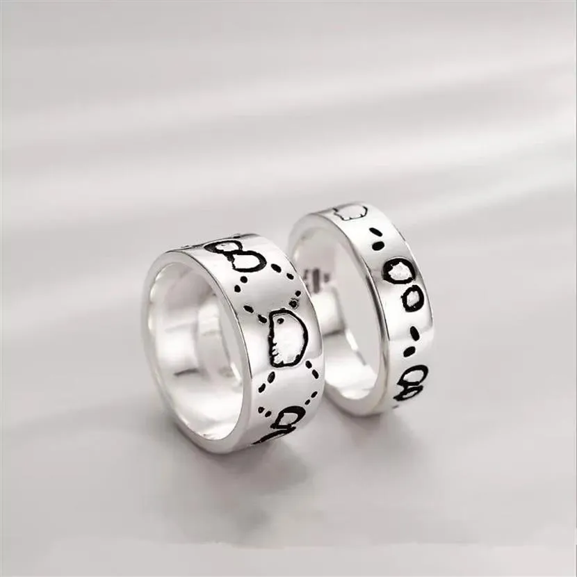 Bague en titane et acier avec tête de mort, à la mode, pour couple, fête de mariage, hommes et femmes, bijoux punk, cadeau 252T