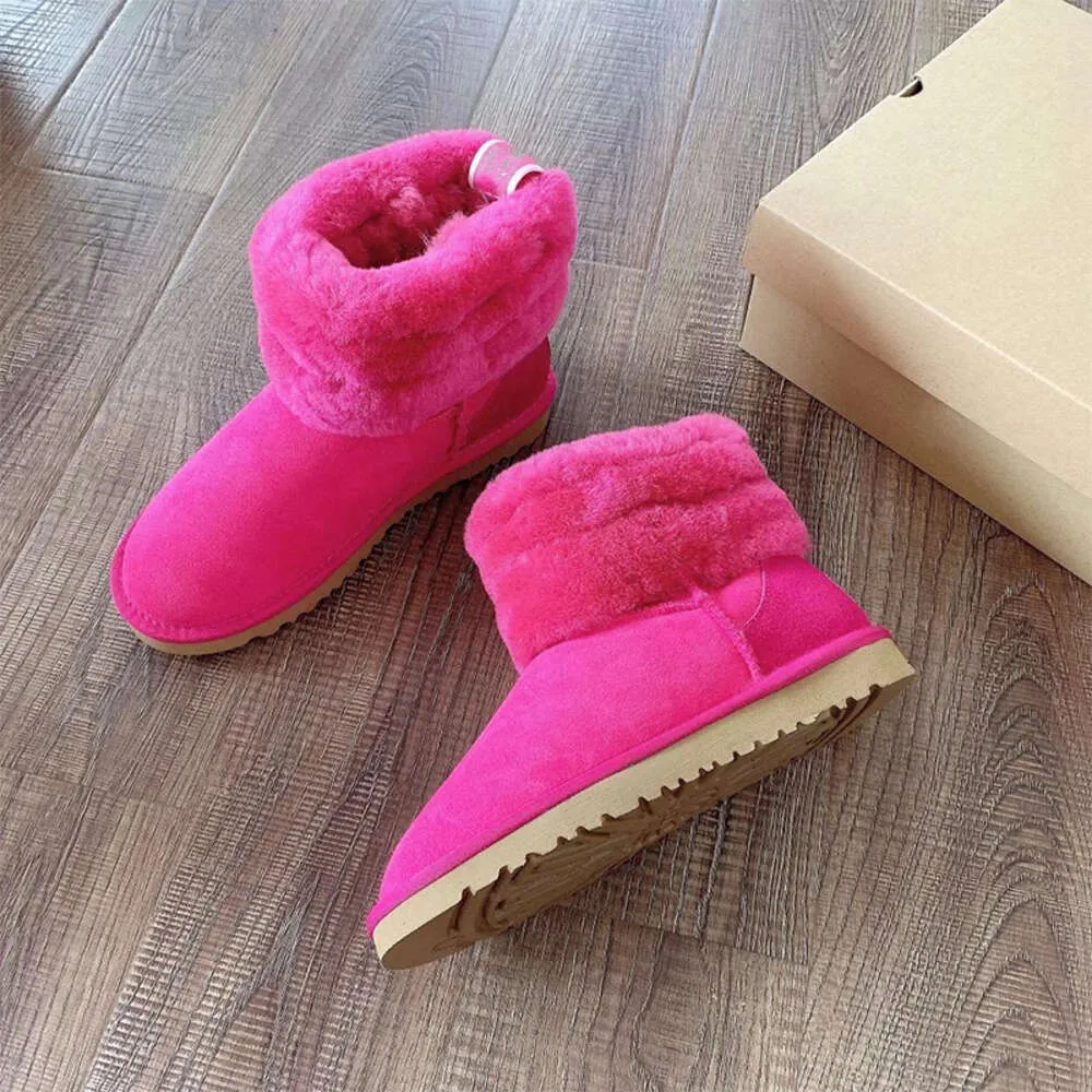 2023 New Kids Boots Australia Snow Designer Children Shoes Winter Classic Mini Boot Baby Boys Girls Ankle Booties Kid Fur Suede size 21-35