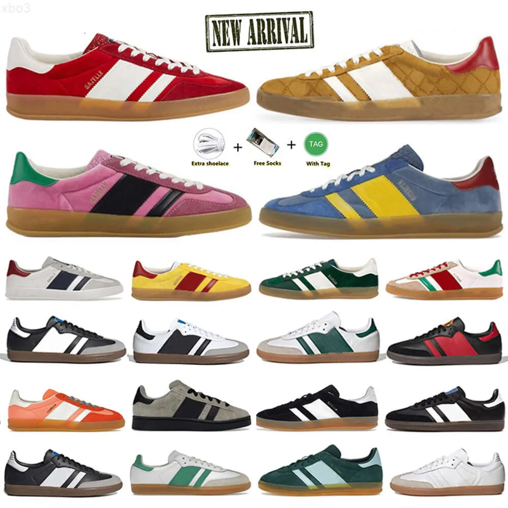 Top Gazelle Heren Casual Schoenen Mexico Wit Vegan Zwart Gum Rood Blauw Bold Glow Pulse Mint Roze Solar Geel Plat OG Veet Heren Dames 01