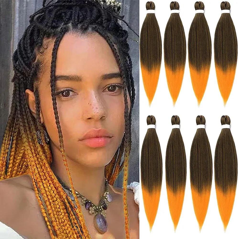 Pre-stretched Braiding Hair Professional Easy Crochet Braid Hair