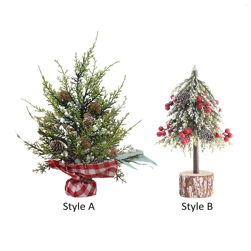 Weihnachtsdekorationen, künstlicher Mini-Baum, Simulation, dekorative Verzierung, Heimdekoration für Party, Tisch, Urlaub, Geschenke, Schlafzimmer