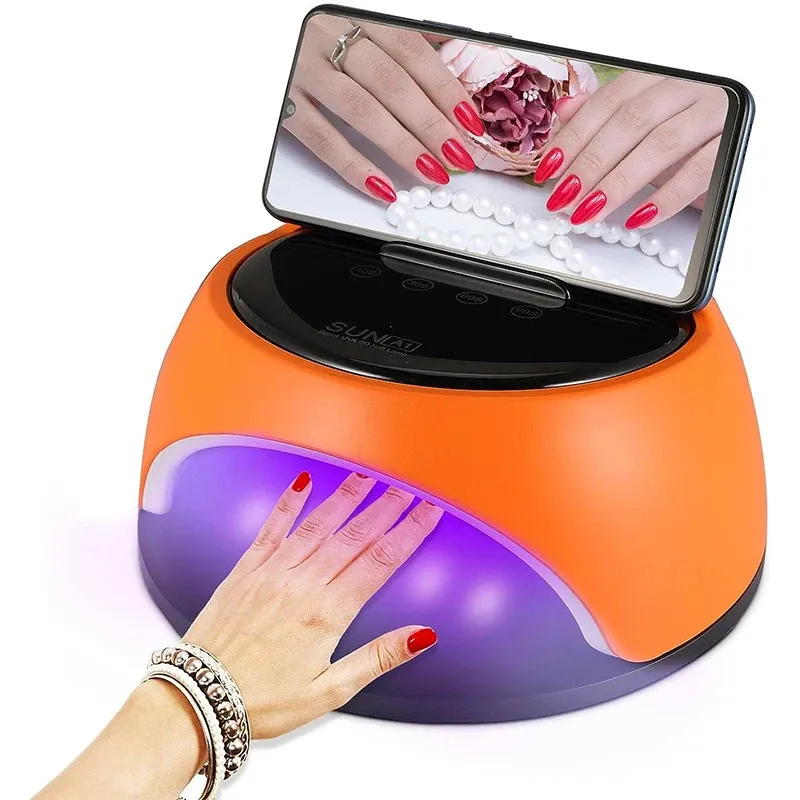 Nageldrogers UV LED-lamp 360 W Krachtige droger met telefoonhouder Professionele gellak uithardende autosensor 231204