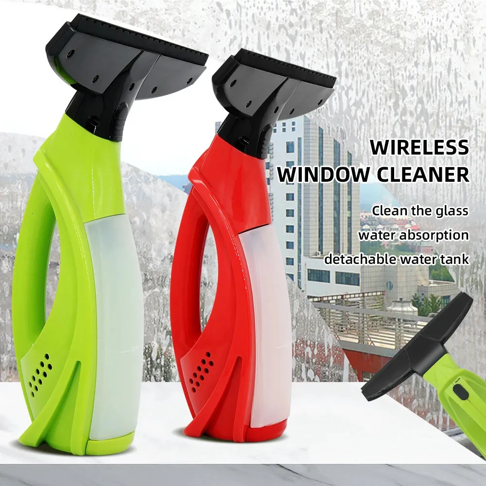 Magnetic Window Cleaners Wireless Electric Tiles Cleaner Vacuum Glass Squeegee Water Suction 231205