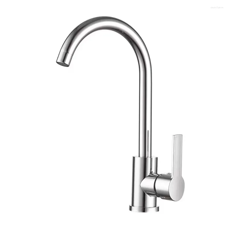 Rubinetti per lavandino del bagno Rubinetto per lavabo da 1 pezzo Montaggio su piano Foro singolo Rubinetto per acqua fredda e miscelatore Accessori per la cucina