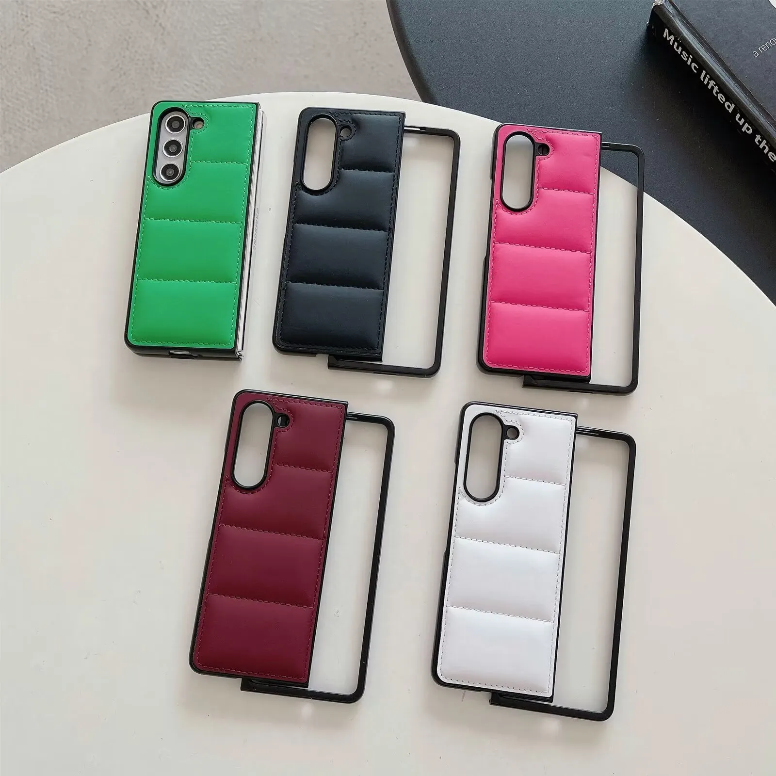 z 폴드 5 사례 Samsung Galaxy Fold 3 CASE Galaxy Zfold 4 뒷 표지 z Fold3 Z Flip 5 Coque의 초대형 전화 케이스.