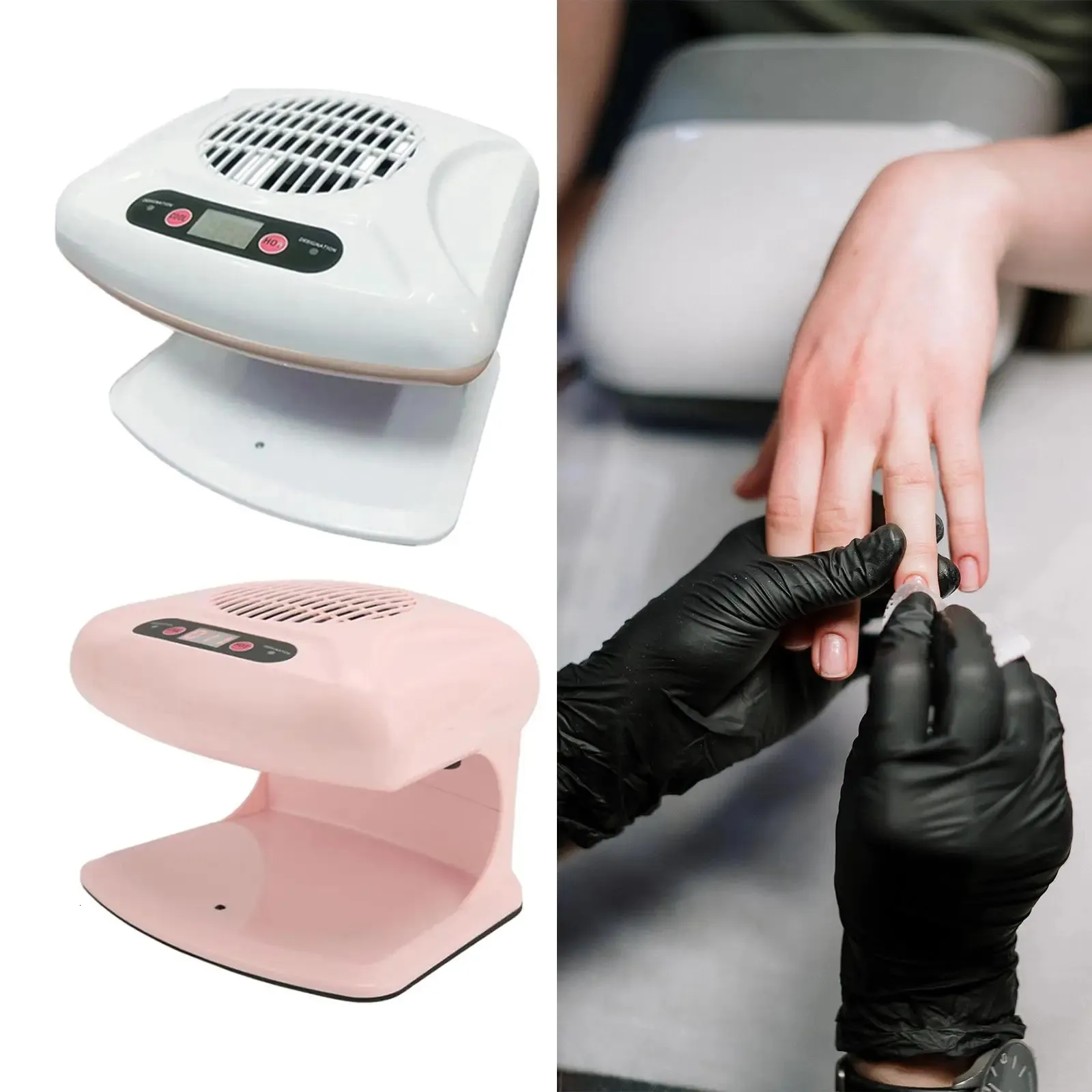 Professional Nail Dryer Air Dryer Fan with Warm and Cool Wind for Fingernail Toenail Salon Home Use
